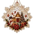 thumbnail image 1 of Christmas Pearl Diamond Painting Suncatcher Kit, Sparkling Holiday Craft with Pre-Printed Acrylic Ornaments for Window Decor.(Style M), 1 of 1