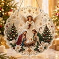 thumbnail image 1 of Christmas Pearl Painting Suncatcher DIY Kit, Acrylic Hanging Diamond Art Ornament with Pearl and Rhinestone Details, Holiday Window Wall Decor Craft, 1 of 8
