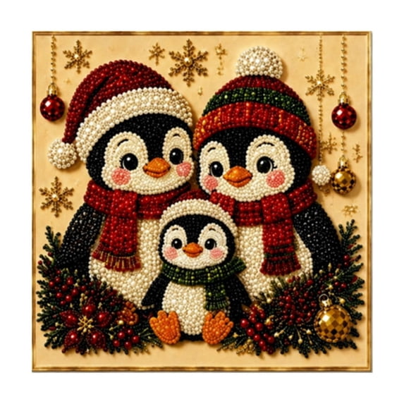 Christmas Pearl and Art Kit DIY Set for Beginners Decor Plastic 1 Set
