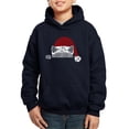 thumbnail image 1 of Christmas Peeking Cat - Boy's Word Art Hooded Sweatshirt, 1 of 2