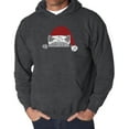 thumbnail image 1 of Christmas Peeking Cat - Men's Word Art Hooded Sweatshirt, 1 of 2