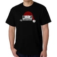 thumbnail image 1 of Christmas Peeking Cat - Men's Word Art T-Shirt, 1 of 2