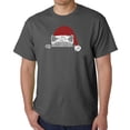 thumbnail image 1 of Christmas Peeking Cat - Men's Word Art T-Shirt, 1 of 2