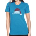 thumbnail image 1 of Christmas Peeking Cat - Women's Premium Blend Word Art T-Shirt, 1 of 2
