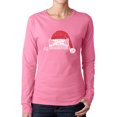 thumbnail image 1 of Christmas Peeking Cat - Women's Word Art Long Sleeve T-Shirt, 1 of 2