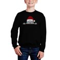 thumbnail image 1 of Christmas Peeking Dog - Boy's Word Art Crewneck Sweatshirt, 1 of 3