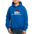 thumbnail image 1 of Christmas Peeking Dog - Boy's Word Art Hooded Sweatshirt, 1 of 2