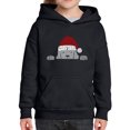 thumbnail image 1 of Christmas Peeking Dog - Girl's Word Art Hooded Sweatshirt, 1 of 2