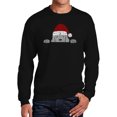 thumbnail image 1 of Christmas Peeking Dog - Men's Word Art Crewneck Sweatshirt, 1 of 2