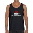 thumbnail image 1 of Christmas Peeking Dog - Men's Word Art Tank Top, 1 of 2
