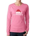 thumbnail image 1 of Christmas Peeking Dog - Women's Word Art Long Sleeve T-Shirt, 1 of 2