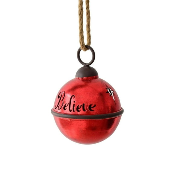Christmas Pendant under $5! Cagogo Christmas Vintage Metal Pendant with Hanging Rope, 2D Acrylic Bell Ornament for Tree Door Wall, Festive Holiday Decoration, Rustic Christmas Decor