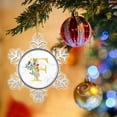 Christmas Pendant Decoration Christmas Tree White Stained Glass