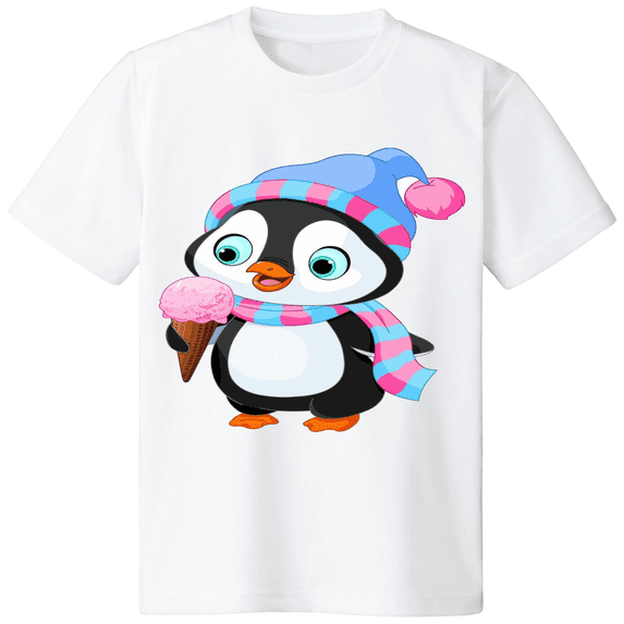 Christmas Penguin Figure Ice Cream T-shirt Marry Christmas m 3508248_white