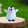 thumbnail image 1 of Christmas Penguin Figurine Resin Miniatures - Christmas Snow Scene Glacier Decor, Holiday Table Decor Tabletop Sculpture Festive Winter Desktop Decor, 1 of 6