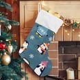 thumbnail image 1 of Christmas Penguins Large Christmas Stockings, Hanging Xmas Stockings Candy Fireplace Stocking Hanging Tag with Crystal Velvet for Family Holiday Christmas Party Decorations,17.7", 1 of 7