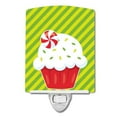 thumbnail image 1 of Christmas Pepermint Cupcake Ceramic Night Light, 1 of 1