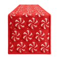 thumbnail image 1 of Christmas Peppermint Candy Embroidered Table Runner 72 x 13 Inch, Sweet Holiday Tablecloth for Festive Party and Kitchen Dining Table Decor, 1 of 4