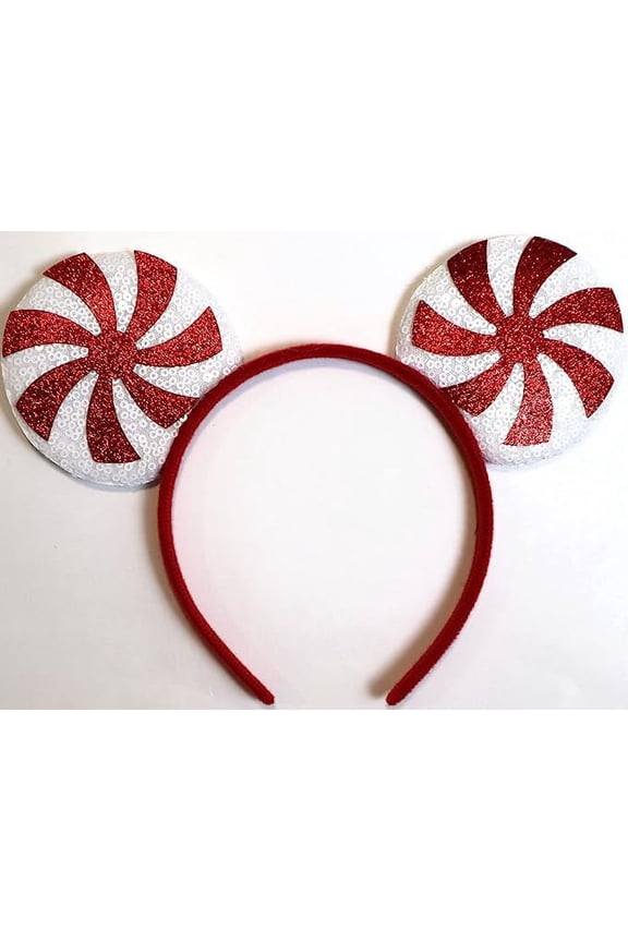 Red Wars Sequin Mickey Minnie Ears Headband / Minnie Inspired Princess Ears / Minnie Headband