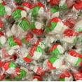 thumbnail image 1 of Christmas Peppermint Taffy Chews by It's Delish, 2 lbs Bulk, Individually Wrapped Gourmet Soft Fluff Salt Water Taffies - Holiday Candy Cane Themed Candies for Parties, Events - Made in USA & Kosher, 1 of 2