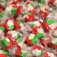 thumbnail image 1 of Christmas Peppermint Taffy Chews by It's Delish, 8 Oz Bag, Individually Wrapped Gourmet Soft Fluff Salt Water Taffies - Holiday Candy Cane Themed Candies for Parties, Events - Made in USA & Kosher, 1 of 6
