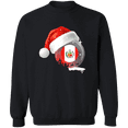 thumbnail image 1 of Christmas Peru Flag With Santa Hat Peruvian Root Proud Souvenir Crewneck Pullover Sweatshirt, 1 of 3
