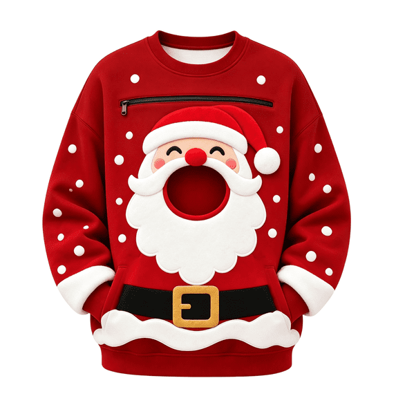 Christmas Pet Carrier Sweatshirt for Women Dog Cat Pouch Sweatshirt with Kangaroo Pocket Christmas Pullover