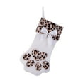 thumbnail image 1 of Christmas Pet Cat Paw Stocking Christmas Embroidered Cat Paw Plush Christmas Stocking, 1 of 5