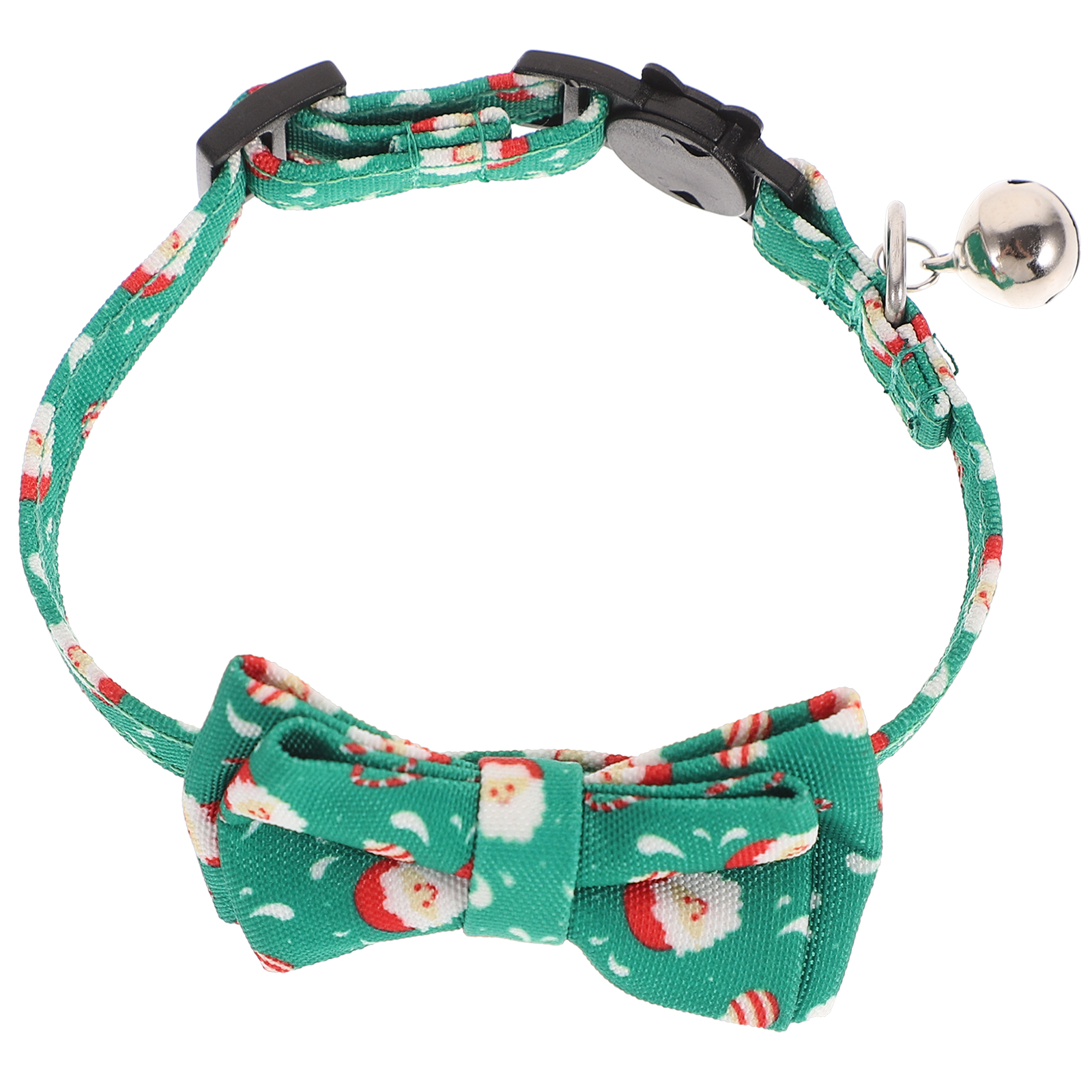 Christmas Pet Collar with Bells and Bow Ties Adjustable Cat Collar Neck