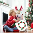 thumbnail image 1 of Christmas Pet Collar with Bow, Multicolor Plastic Dog Necklace, for Small Medium Dogs Holiday Party Photo, 1 of 6