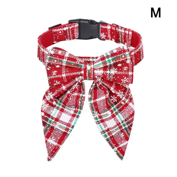Christmas Pet Collars Polyester Cotton Adjustable Colorful for Dogs and Cats