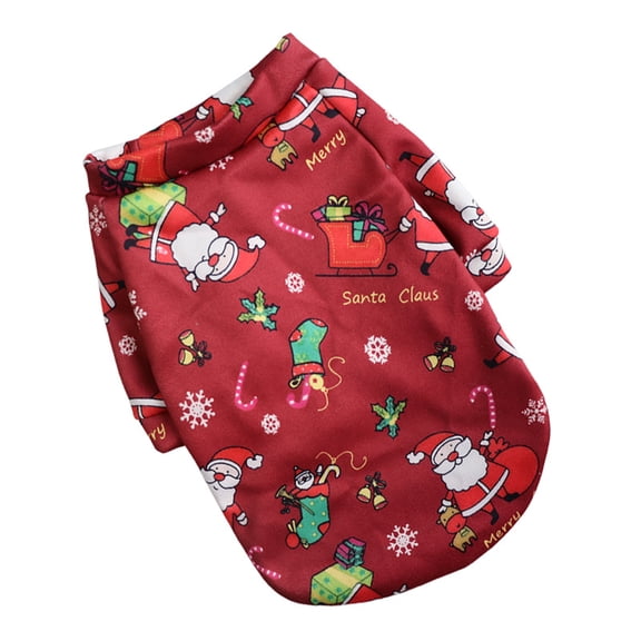 Christmas Pet Costume | Cartoon Pattern Cosplay Sweatshirt for Dogs - Skin Friendly, Holiday Enjoyment with Your Cute Pet!