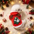 thumbnail image 1 of Christmas Pet Costume for Small Medium Dogs and Cats, Holiday Hoodie Outfit with 3D Print, Adjustable Drawstring, Stretch Fabric Party Dress Up, Multiple Sizes, Easy On and Off, 1 of 7