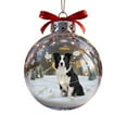 thumbnail image 1 of Christmas Pet Cute Dog Flat Acrylic Decoration Dog Paw Memorial Photo Ornaments Snowflake Christmas Decorations Pet Gifts,3.14 in, 1 of 1