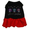 thumbnail image 1 of Christmas Pet Dog  Cat Dress Rhinestone, "Let It Snow Penguins", 1 of 4
