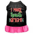 thumbnail image 1 of Christmas Pet Dog  Cat Dress Screen Printed, "I Make Spirits Bright", 1 of 2