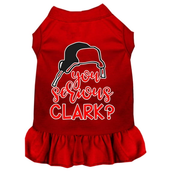 Christmas Pet Dog Cat Dress Screen Printed, "You Serious Clark?"