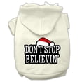thumbnail image 1 of Christmas Pet Dog  Cat Hoodie Screen Printed, "Don't Stop Believin", 1 of 11