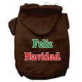 thumbnail image 1 of Christmas Pet Dog  Cat Hoodie Screen Printed, "Feliz Navidad", 1 of 10