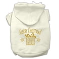thumbnail image 1 of Christmas Pet Dog  Cat Hoodie Screen Printed, "Golden Christmas Present", 1 of 10