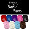 thumbnail image 1 of Christmas Pet, Dog  Cat Hoodie Screen Printed, "I Believe In Santa Paws", 1 of 10