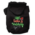thumbnail image 1 of Christmas Pet Dog  Cat Hoodie Screen Printed, "I Can't, Santa Is Watching", 1 of 10