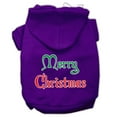 thumbnail image 1 of Mirage Pet Merry Christmas Screen Print Pet Hoodies Purple Size Sm, 1 of 11