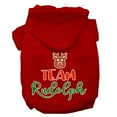 thumbnail image 1 of Christmas Pet Dog  Cat Hoodie Screen Printed, "Team Rudolph", 1 of 11
