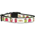 thumbnail image 1 of Christmas Pet Dog  Cat Nylon Collar or Leash, "All Wrapped Up", 1 of 1