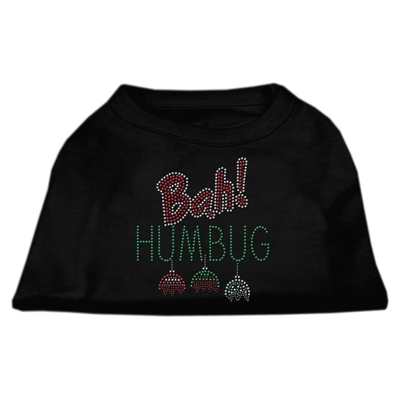 Christmas Pet Dog Cat Shirt Rhinestone, "Bah Humbug"