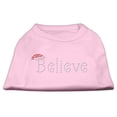thumbnail image 1 of Believe Rhinestone Shirts Light Pink XL (16), 1 of 11