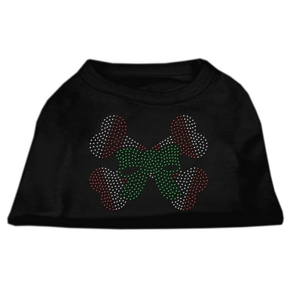 Christmas Pet Dog Cat Shirt Rhinestone, "Candy Cane Crossbones"