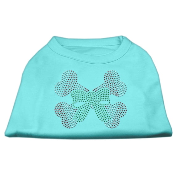 Christmas Pet Dog Cat Shirt Rhinestone, "Candy Cane Crossbones"