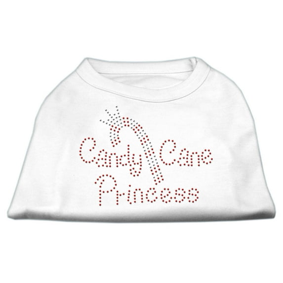 Christmas Pet Dog Cat Shirt Rhinestone, "Candy Cane Princess"